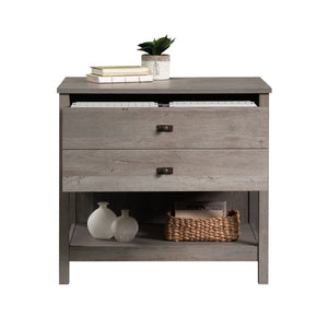 English Elm Lateral File - Sleek Brown Contemporary Design With Extra Storage & Easy-Operation Drawers For Office B356P402632