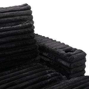 English Elm Oversized Double Chaise Lounge Sofa - Cloud Couch With Usb Ports, Cup Holders & Plush Pillows For Comfort N719S002110B-GIGA