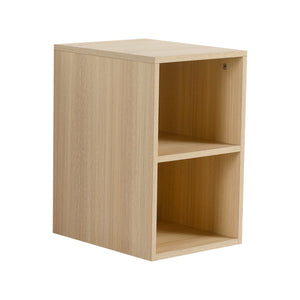 English Elm 52'' Wall-Mounted Vanity with White Ceramic Sink, Soft-Close Door, Plywood Shelves & Rounded Edges Ameican White Oak W999S00486