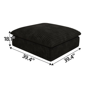 English Elm Cloud Modular Corduroy Sofa Feather Filled Deep Seat Sectional for Living Room W2824P324523