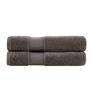 English Elm 2 Turkish Cotton Bath Sheets Set 35x70 Inches - Ultra Absorbent, Plush Spa-Luxe Towels for Home Charcoal 17.32 L x 12.6 W x 5.91 H B035P319793