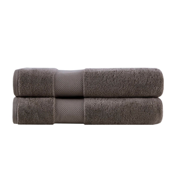 English Elm 2 Turkish Cotton Bath Sheets Set 35x70 Inches - Ultra Absorbent, Plush Spa-Luxe Towels for Home Charcoal 17.32 L x 12.6 W x 5.91 H B035P319793