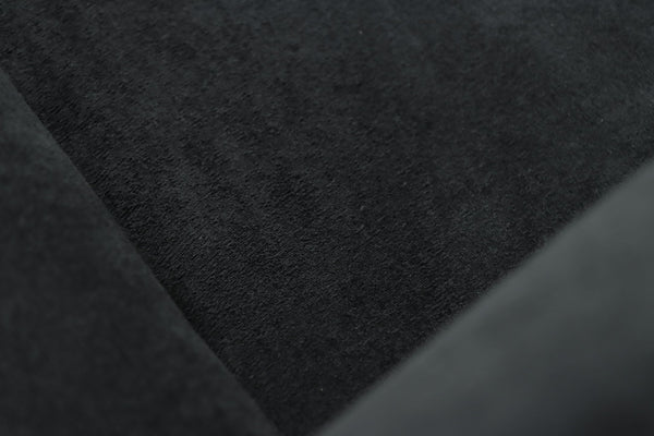 English Elm Wide Chenille Accent Chair Oversized Cozy Seat for Bedroom Living or Studio Spaces Black W5385P433243