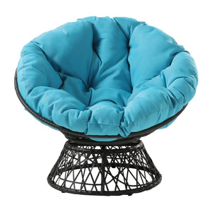 OSP Home Furnishings Papasan Chair Blue