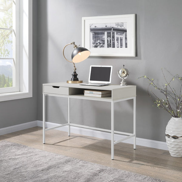 OSP Home Furnishings Contempo 40" Desk White Oak