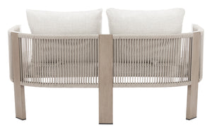 Zuo Modern Rebel Sofa Beige - Modern Elegance With Durable Aluminum Frame & Chic Olefin Fabric For Any Space Beige 100% Olefin,Aluminum,100% Polyester 704127-zuo-modern