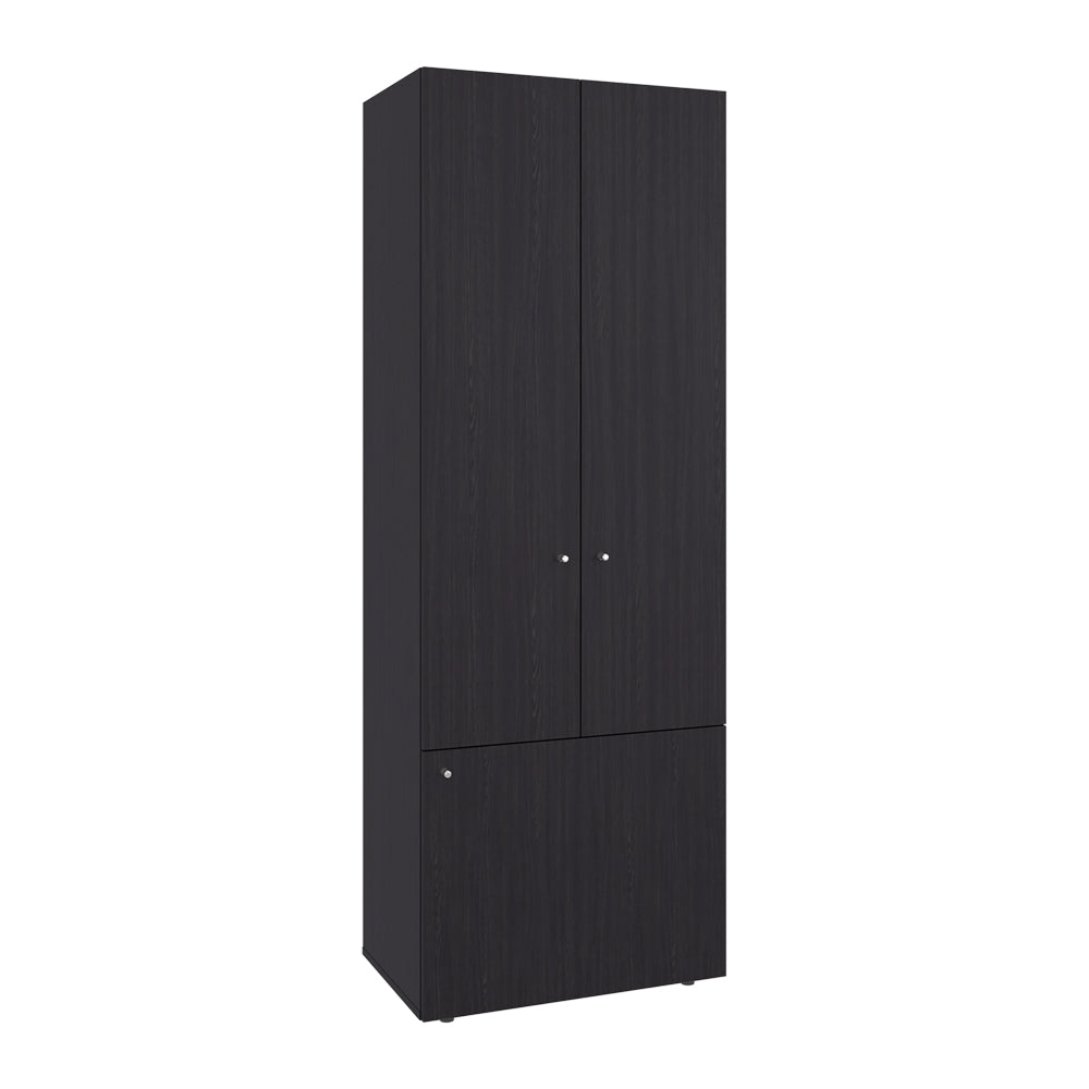English Elm Soham Three Door Wardrobe Armoire with Adjustable Shelves for Bedroom Storage B092P439910