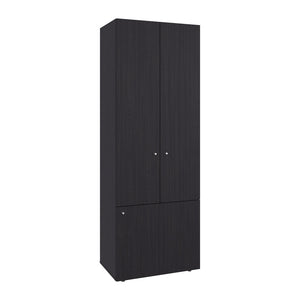 English Elm Soham Three Door Wardrobe Armoire with Adjustable Shelves for Bedroom Storage B092P439910