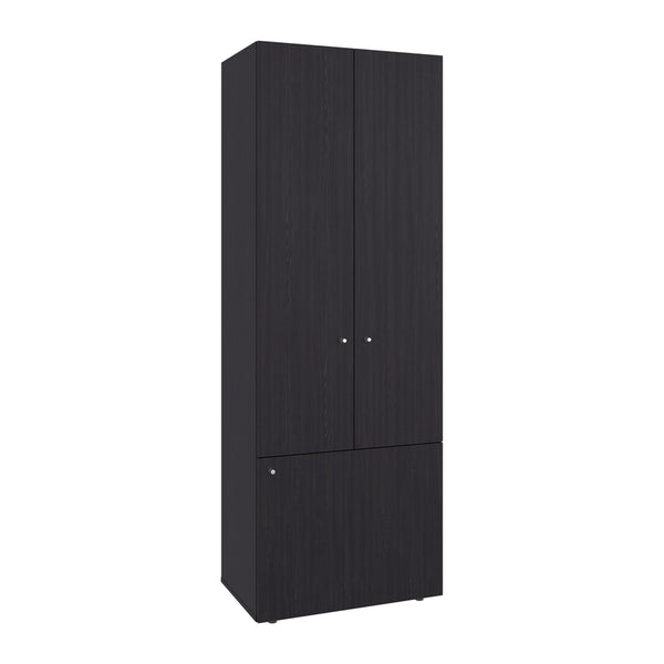 English Elm Soham Three Door Wardrobe Armoire with Adjustable Shelves for Bedroom Storage B092P439910