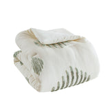 INK+IVY Tahli Shabby Chic 3 Piece Cotton Blend Chenille Comforter Set II10-1312 Green/Ivory