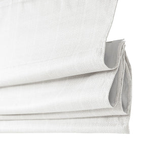 English Elm Basketweave Roman Shade with Thermal Foam Backing for Energy Efficiency, Cordless Easy Operation and Privacy White 11.42 L x 6.23 W x 7.48 H B035129708