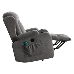 English Elm Power Lift Recliner with Heat Massage and Usb Port for Elderly Living Room Use W1521S00016