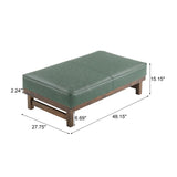 Christopher Knight Home® - Noble House - - Modern Cocktail Ottoman With Wood Frame