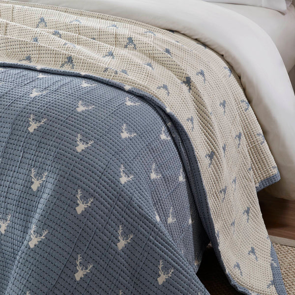 English Elm 3 Plush King Coverlet Set with Matelassé Texture, Lightweight Breathable Polyester Comforter & Shams Blue 18.7 L x 14.76 W x 5.71 H B035P366539