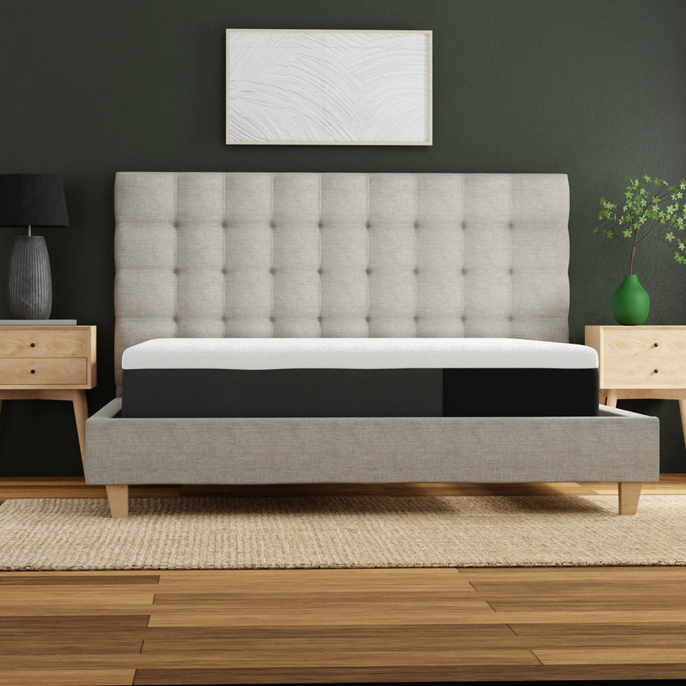 English Elm 10" Gel-infused Memory Foam Full Mattress with Cooling Cover and Air Channel Base B180P173161