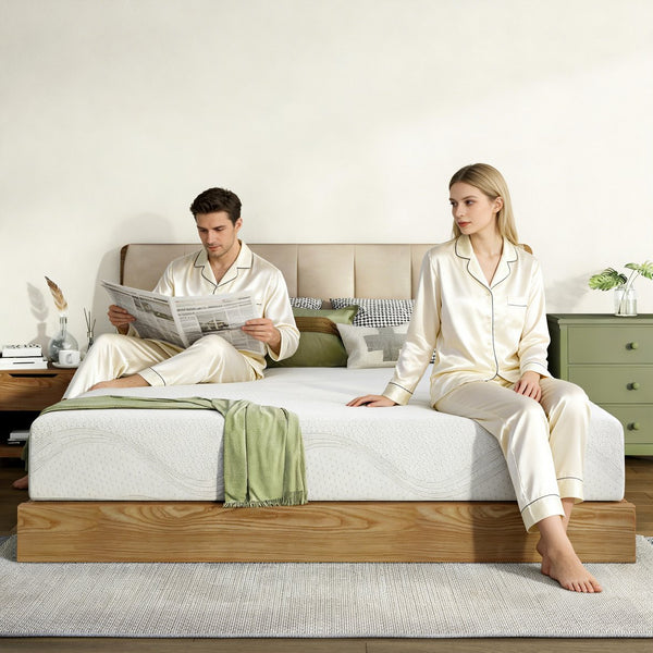 English Elm Queen 10 Inch Green Tea Gel Memory Foam Mattress Certipur Certified Cool Sleep W2889P433209