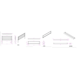 English Elm Soulmarie King Bedroom Set with Led Lighting Glam Glitter Padded Headboard 5 Piece B201S00455