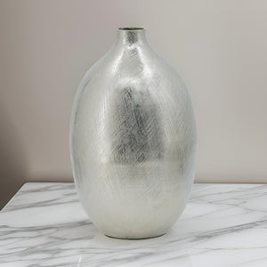 English Elm Pansy Tall Sculptural Aluminum Vase with Gold Metallic Finish for Console or Mantel B056P416844
