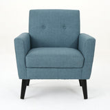 Christopher Knight Home® - Noble House - Sienna Mid Century Blue Fabric Club Chair