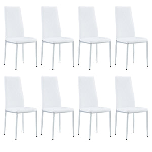 English Elm Office Mid-back Faux Leather Chair Set of 8 for Conference and Reception Areas W2920P303604