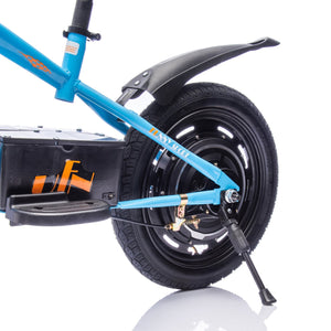 English Elm 24v Kids Electric Dirt Bike 300w Motor 16in Pneumatic Tires Adjustable Seat Ages 5 to 12 Blue W1578P335445