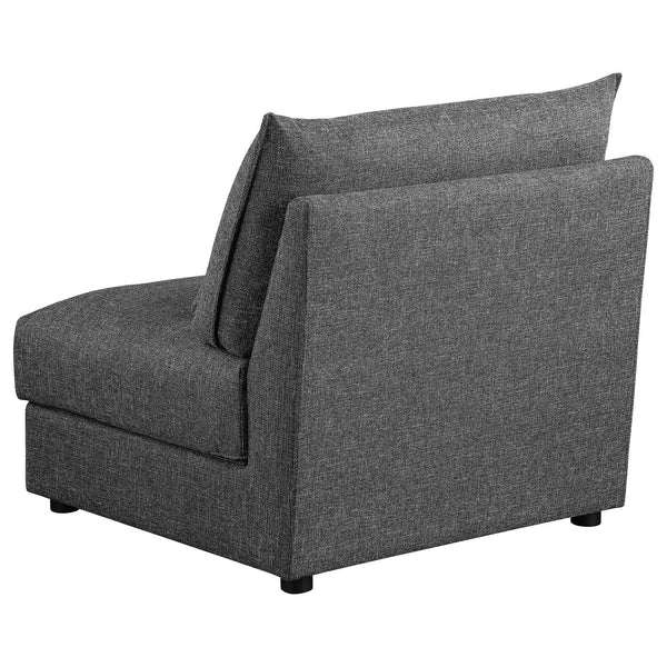 English Elm Wakefield Slipper Accent Chair Armless Foam Seat with Lumbar Pillow Modern Decor B062P451728