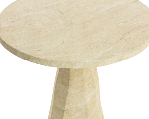 Sunpan KLIFF Bistro Table - Stylish Travertine-Look Concrete for Indoor & Outdoor Dining Spaces, 30" High 112371