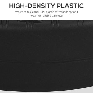 English Elm Outsunny Fillable Umbrella Base – Heavy Duty Round Stand For 1.25" To 2" Poles, Stylish & Portable W2225P174234-GIGA