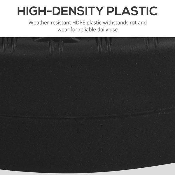 English Elm Outsunny Fillable Umbrella Base – Heavy Duty Round Stand For 1.25" To 2" Poles, Stylish & Portable W2225P174234-GIGA