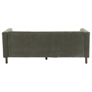 English Elm Christopher Knight Home® - 78" Upholstered Sofa with Tufted Linen-Like Fabric, Deep 19" Seat, Sturdy Rubber Wood Legs, 900lb Capacity Dark Green N763P243921F