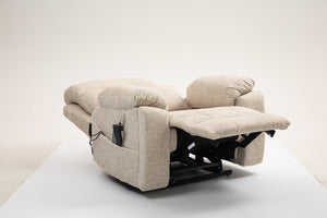 English Elm Old Oversized Electric Lift Chair With Dual Motors, Heating, Massage, And 180° Recline For Comfort W547S00053