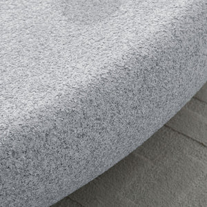 English Elm 55.12''fiberglass Elliptical Coffee Table Faux Stone Matte Finish Low Profile Living Room W2582P407289