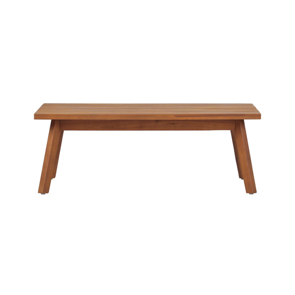 English Elm 4-piece Acacia Wood Outdoor Conversation Set Mid-century Patio with Quick-dry Cushions N767P359942T