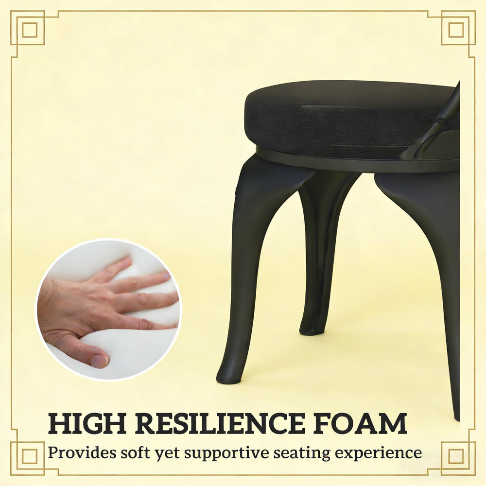 English Elm Soft Round Dining Chair Cushions Set of 4 with Washable Covers and Foam Padding T3971P443089