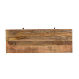 Christopher Knight Home® - Noble House - Pentland Boho Handcrafted Mango Wood Console Table, Brown and Black