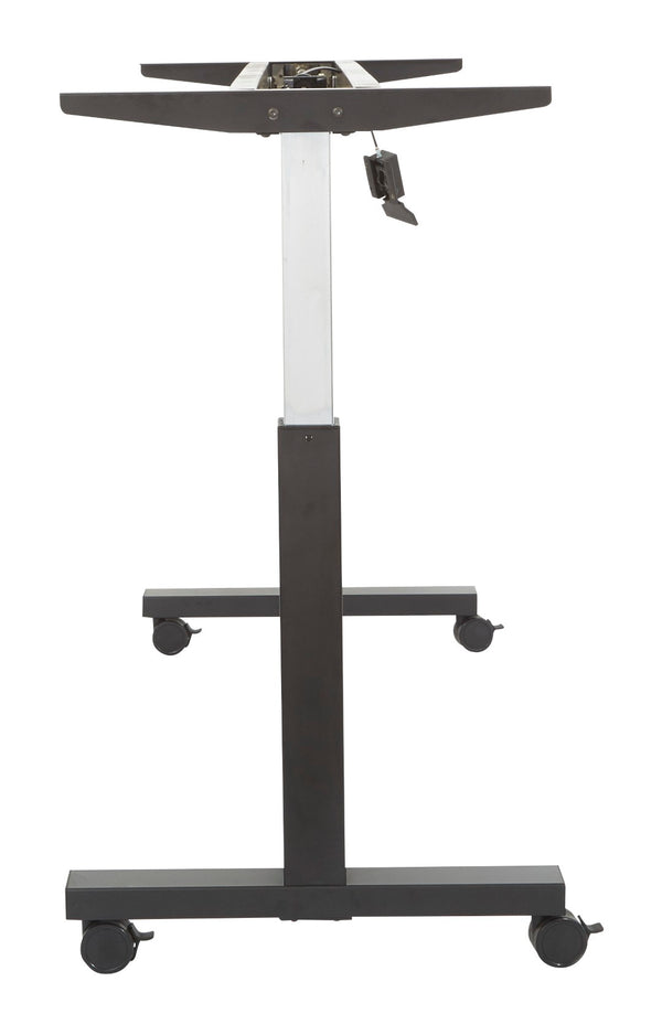 OSP Home Furnishings 6' Steel Height Adjustable Table Frame with Pneumatic Lift and Locking Casters for Office HB6026-3