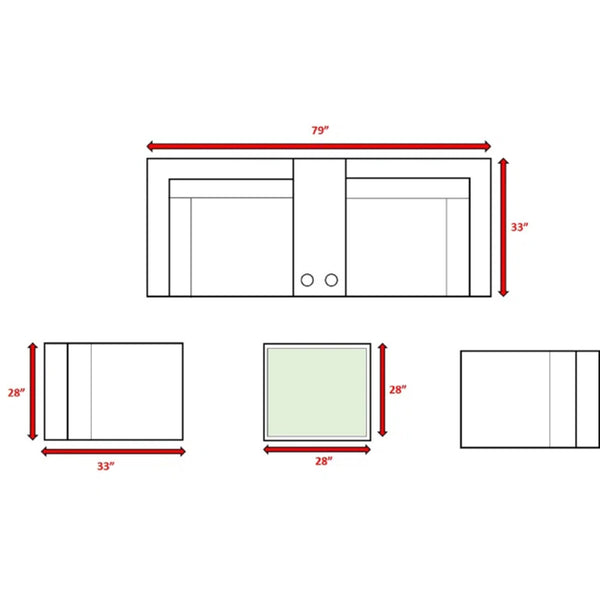 English Elm Fully Assembled 6-Piece Outdoor Hdpe Wicker Seating Group With Cushions For Stylish Relaxation B120S00157