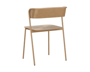 Sunpan Keanu Dining Chair - Modern Elegance with Unique Starburst Design, Crafted by Skilled Artisans Antique Gold