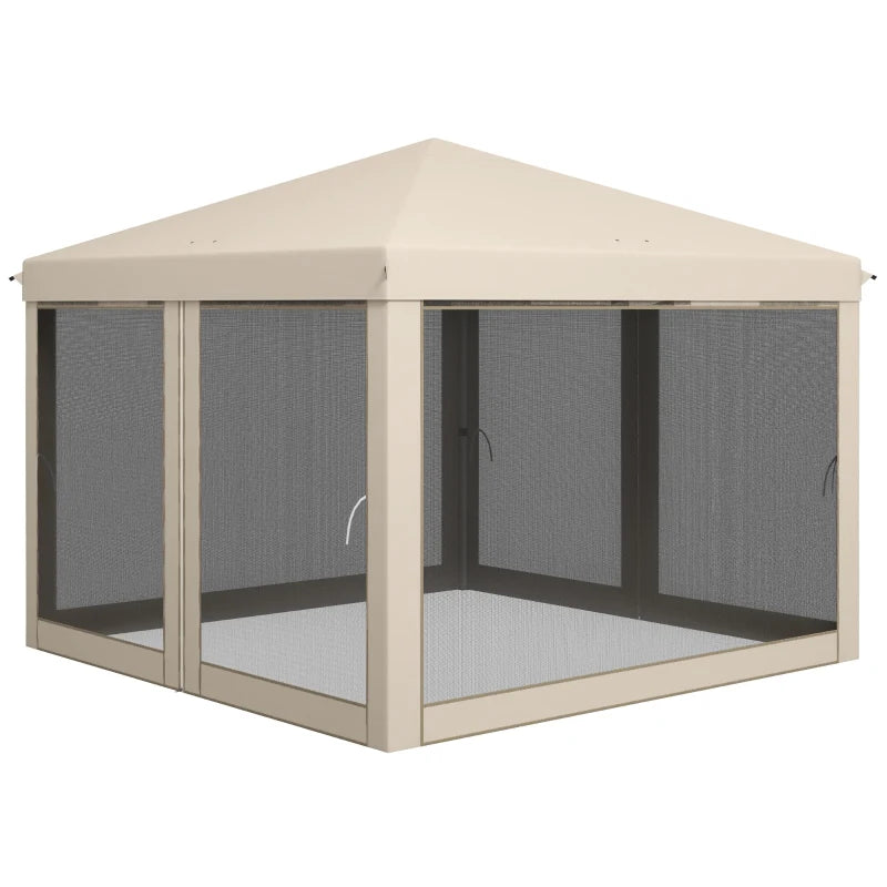 English Elm Outdoor Pop up Screen Canopy with Mesh Walls Uv Resistant Roof for Backyard Camping T3971P455869