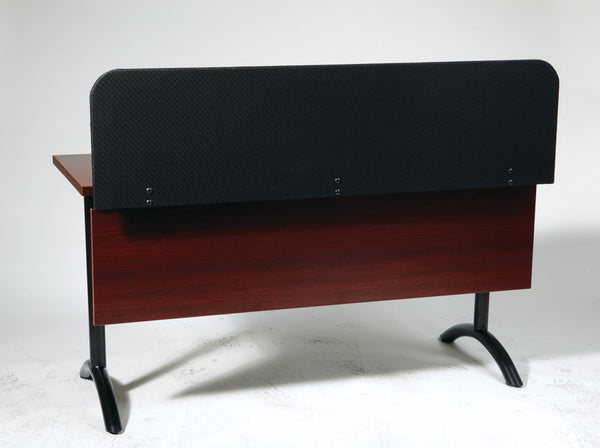 OSP Home Furnishings Pace Tables Slim Privacy Screen for Focused Workspaces with Low Profile Easy Mount 60” PAC-PS5