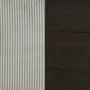 English Elm Evoke Greige Upholstered Tufted Sofa with Corduroy-Inspired Fabric, Track Arms, Tapered Legs — Luxe Seating for Living Rooms, Entertaining and Game Days B062S00854