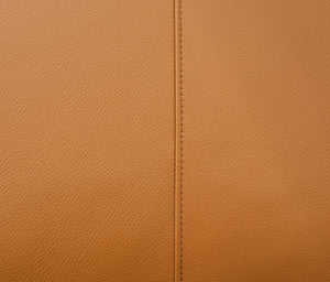 English Elm 94.5 Inch L-Shaped Genuine Leather Sofa With Left Chaise Lounge - Modern Tan Sectional Comfort W791S00022