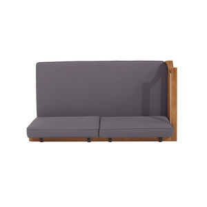English Elm Aston Acacia Wood Outdoor Sectional Sofa Set with Weather Resistant Slatted Frame N773OS00016G