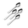 Lenox Oneida Flight Everyday Flatware Dinner Spoons, Set of 4 Metallic, STAINLESS METAL 2865004D