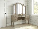 English Elm Steve Silver - Highland Park - Vanity Desk - Waxed Driftwood