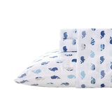 Mi Zone Printed Casual Microfiber Sheet Set MZ20-0540 Blue Whales