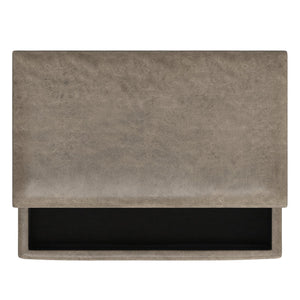 English Elm Owen Lift Top Storage Ottoman Vegan Leather Mid Century Modern Living Room B136P439028