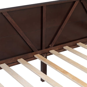 English Elm Twin Daybed Frame Solid Pine Sofa Bed for Guest Room Studio or Teen Bedroom Espresso N708P266719P
