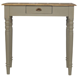 English Elm Solid Wood Handcrafted Writing Desk - Vintage French-Inspired Design With Durable Storage Solutions B182P280765-GIGA