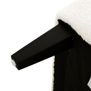 English Elm Christopher Knight Home® - Upholstered Teddy Fleece Armchair with Tufted Back, Contemporary Cozy Accent Seat for Living Room Beige N763P193158A